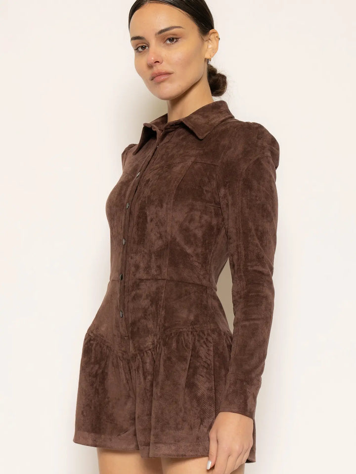 LONG SLEEVE COLLAR ROMPER