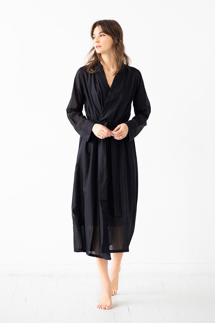 Classic Long Robe Cotton/Silk