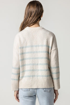 EASY STRIPED PULLOVER SWEATER
