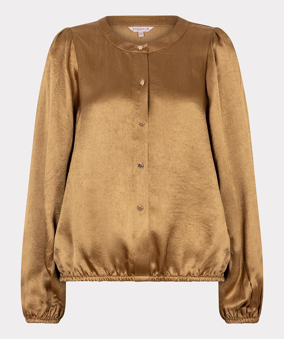 BLOUSE BALLOON SLEEVE ACETATE