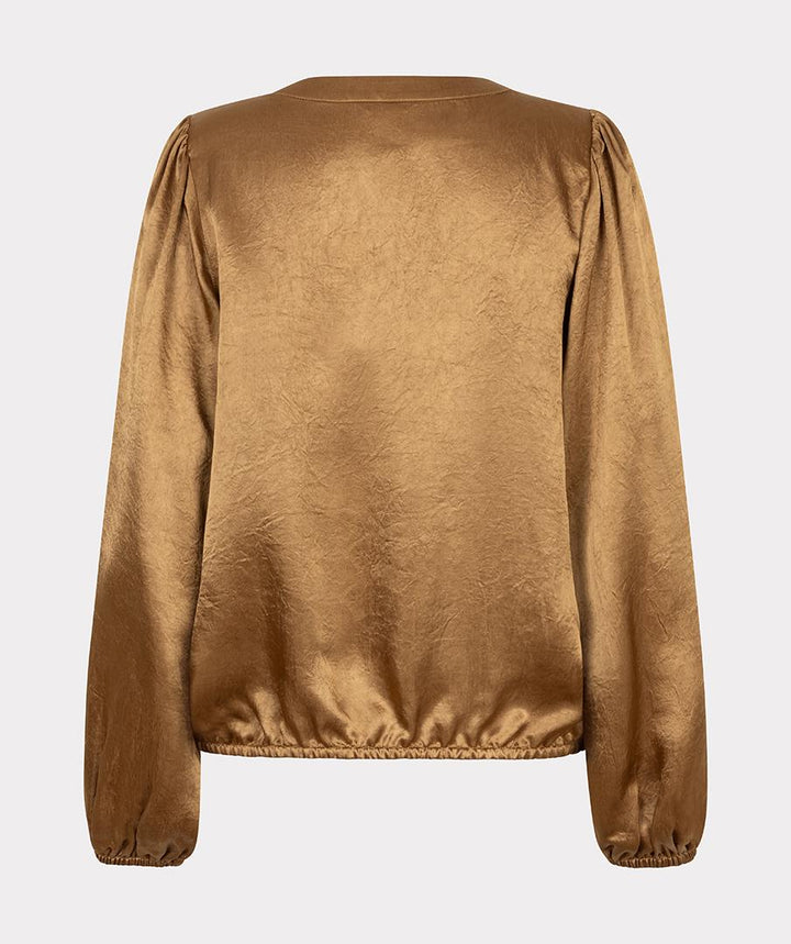 BLOUSE BALLOON SLEEVE ACETATE