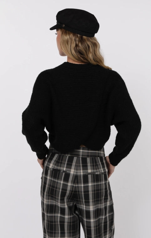 REMEMBER ME OVERLAPPED BACK SWEATER