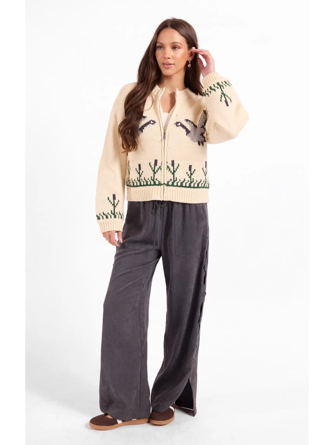 SONGBIRD ZIP SWEATER