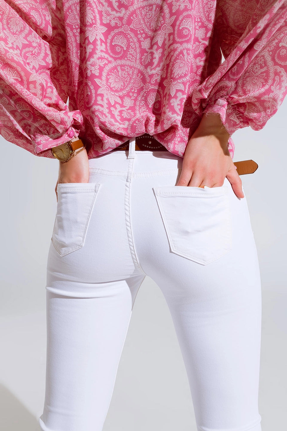 HIGH RISE BASIC FLARED JEANS