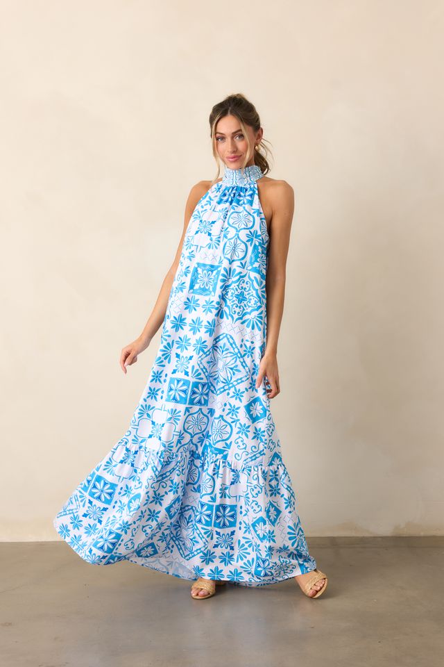 REBECCA HALTER MAXI DRESS