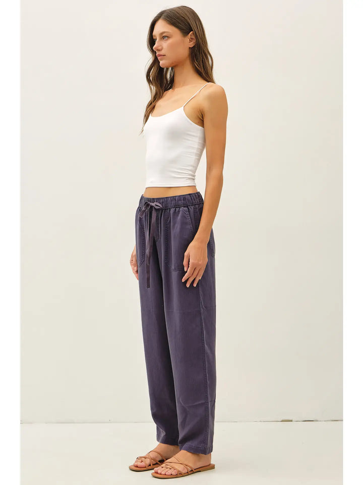 TENCEL TAPERED PANTS