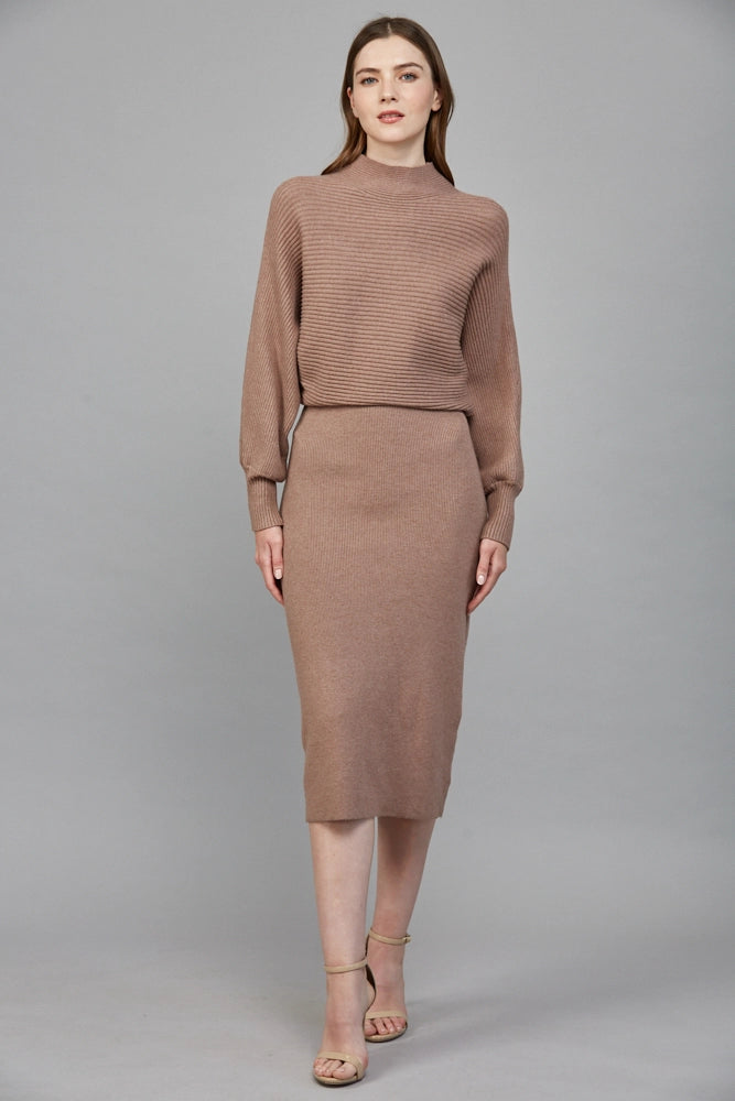 LONG SLEEVE MIDI DRESS