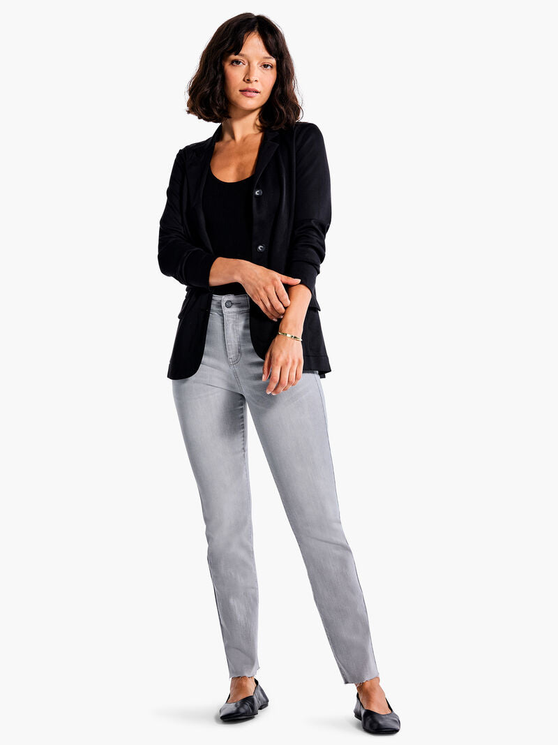 28" MID RISE STRAIGHT ANKLE JEANS