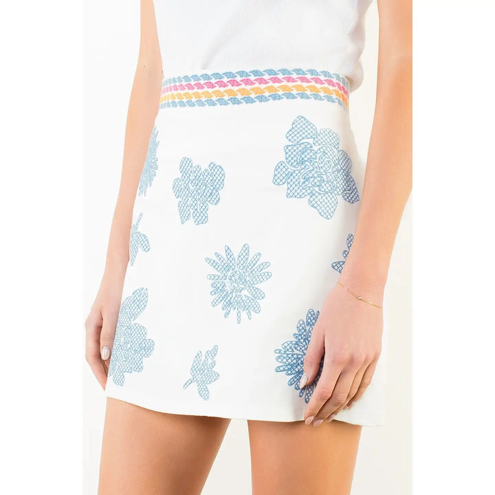 EMBROIDERY DETAIL SKIRT