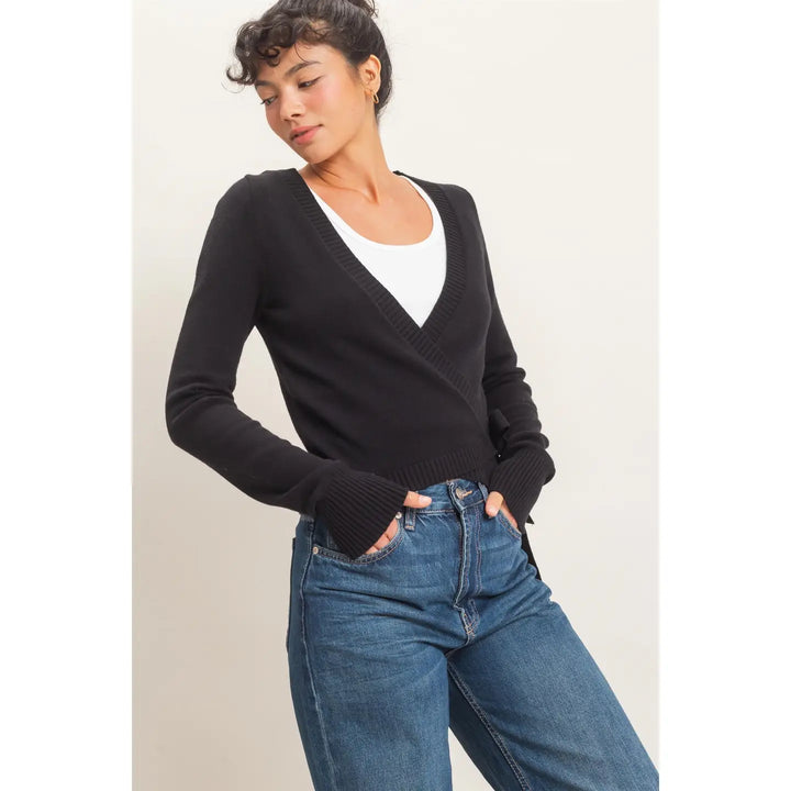 WRAP KNIT CARDIGAN