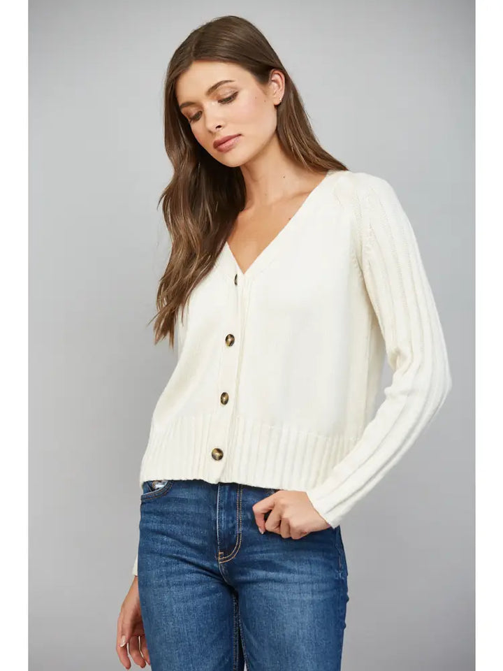 CASHMERE BLEND CARDIGAN