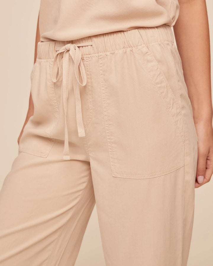 EASY POCKET WIDE LEG CROP
