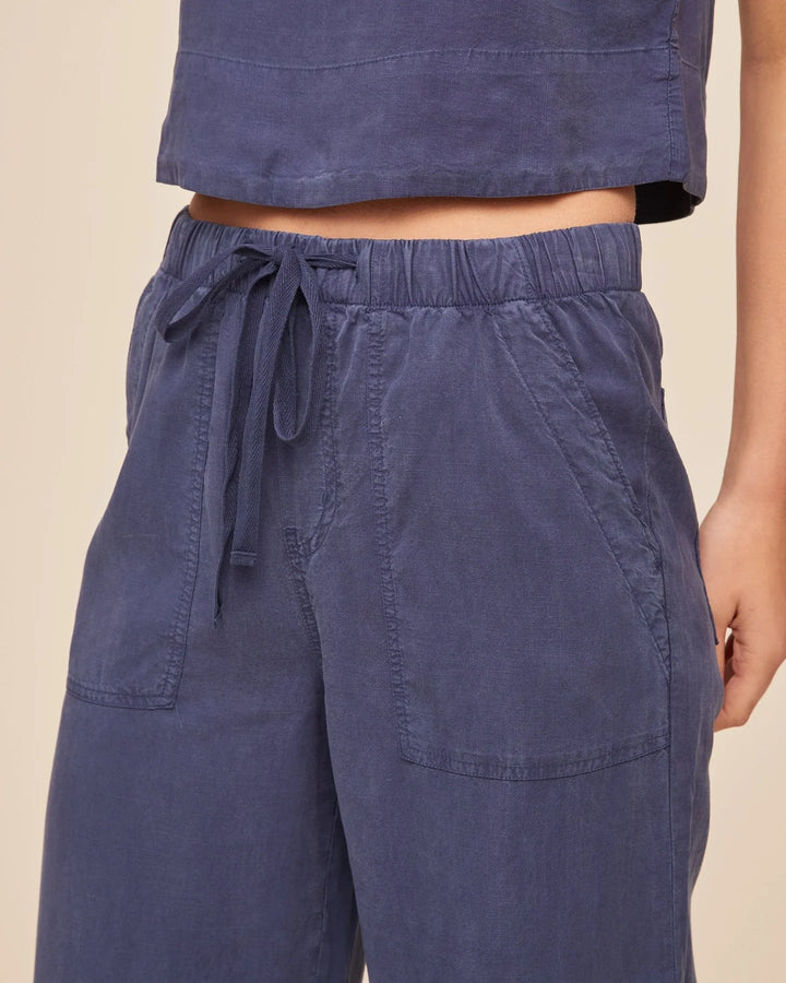 EASY POCKET WIDE LEG CROP