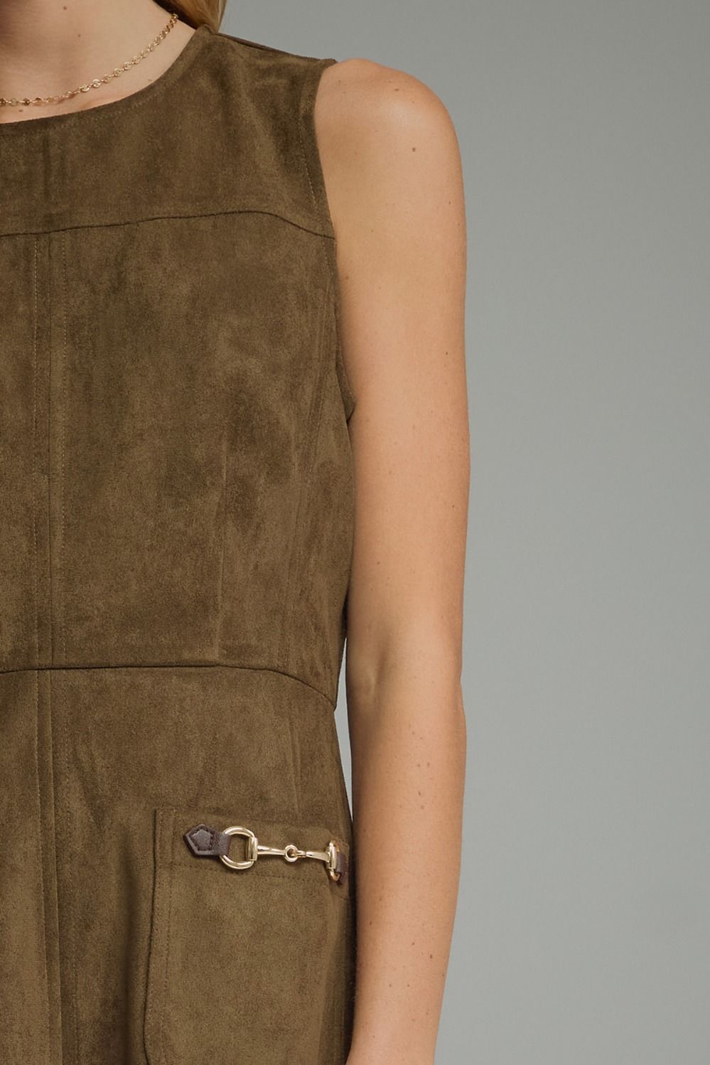 SOLID SLEEVELESS MINI DRESS