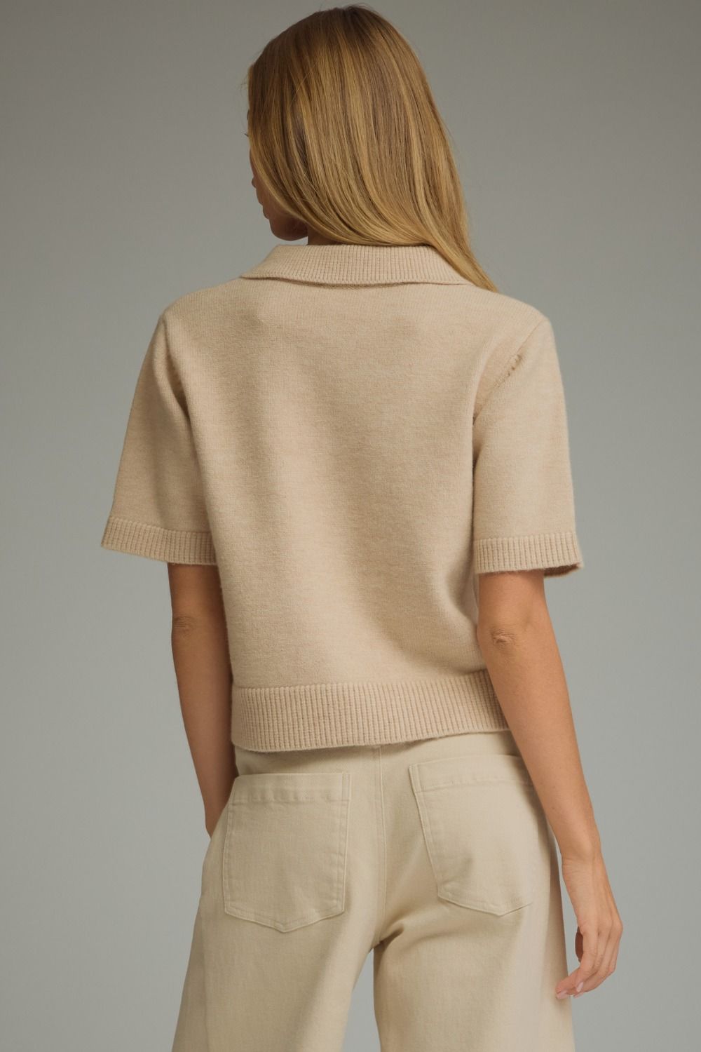 ARGYLE SHORT SLEEVE KNIT JACKET