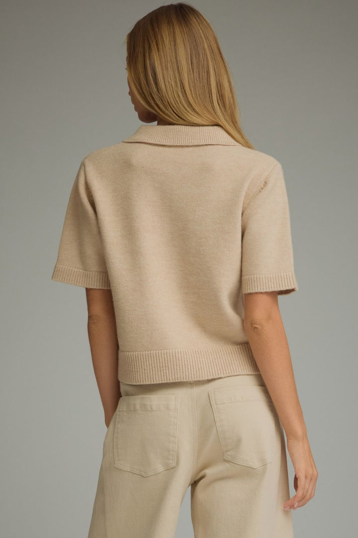 ARGYLE SHORT SLEEVE KNIT JACKET