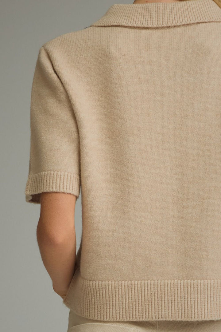 ARGYLE SHORT SLEEVE KNIT JACKET