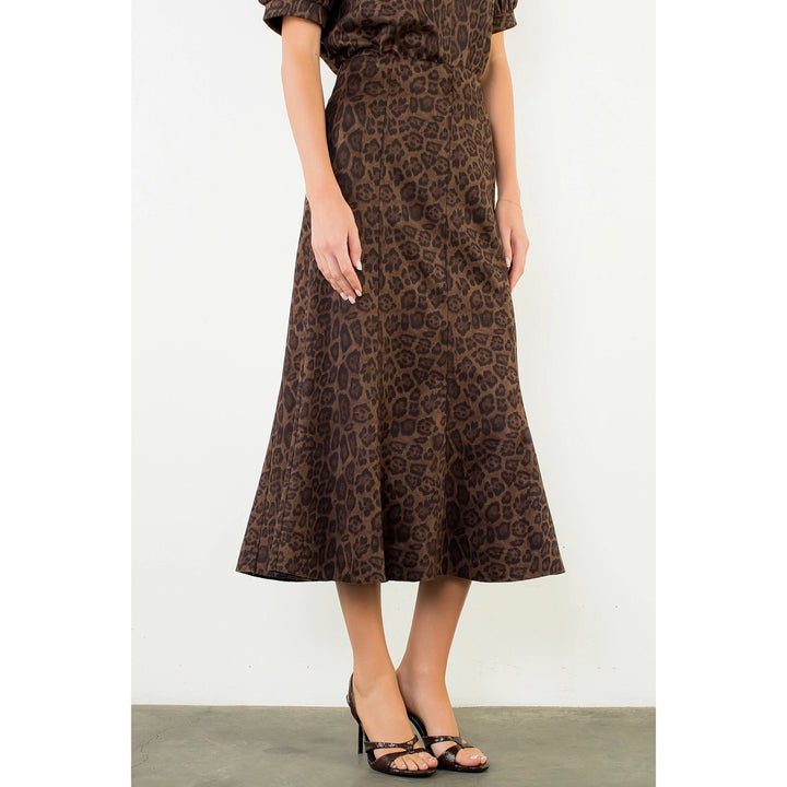LONG ANIMAL PRINT SKIRT