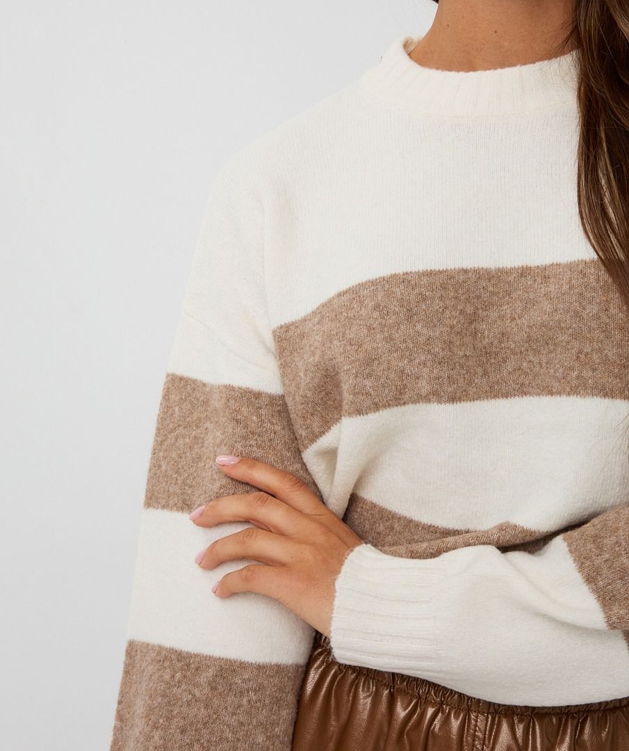 SWEATER STRIPED MELANGE