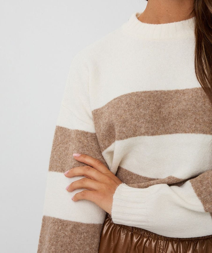SWEATER STRIPED MELANGE