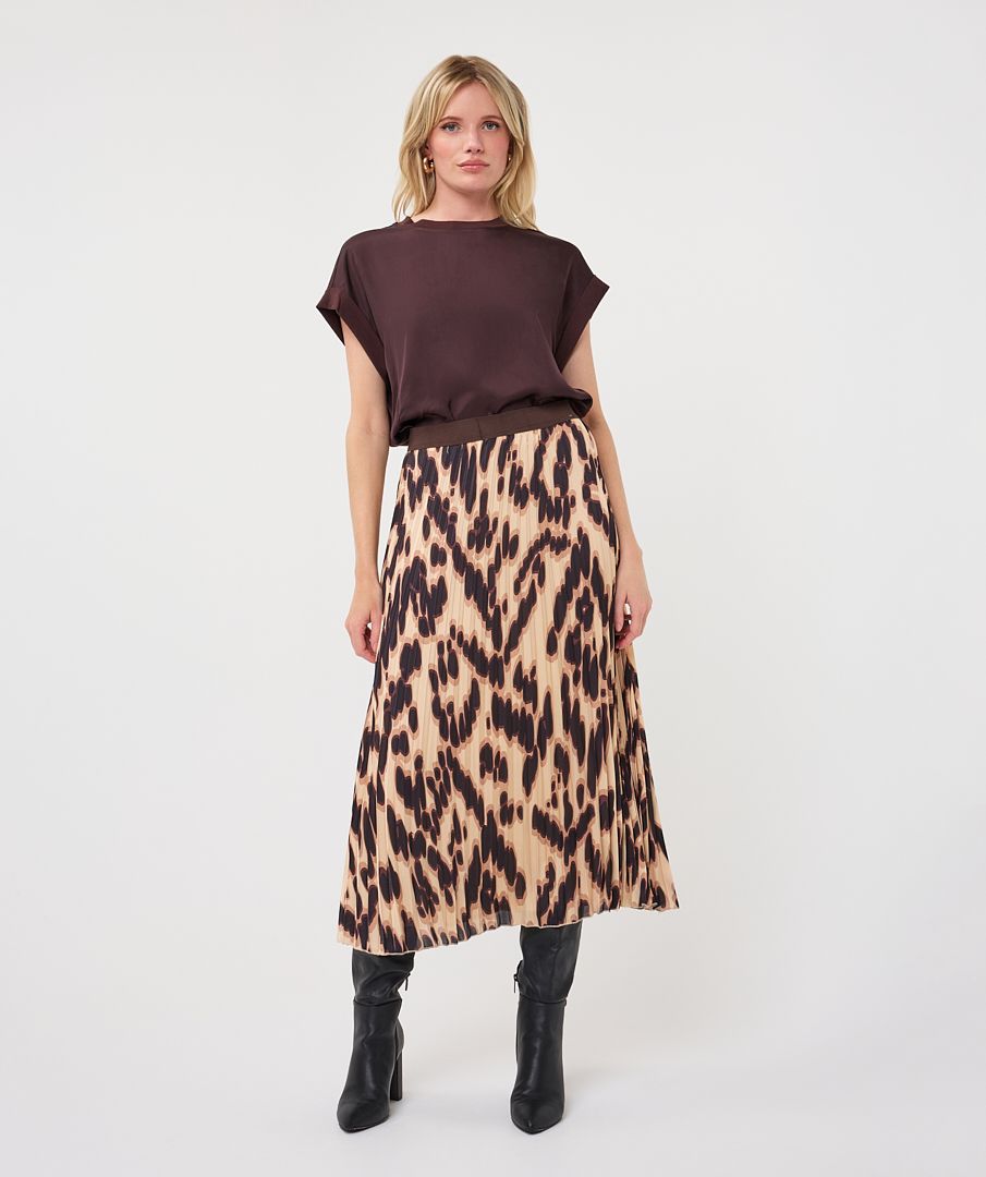 T-SHIRT ROLL UP SLEEVE SATIN