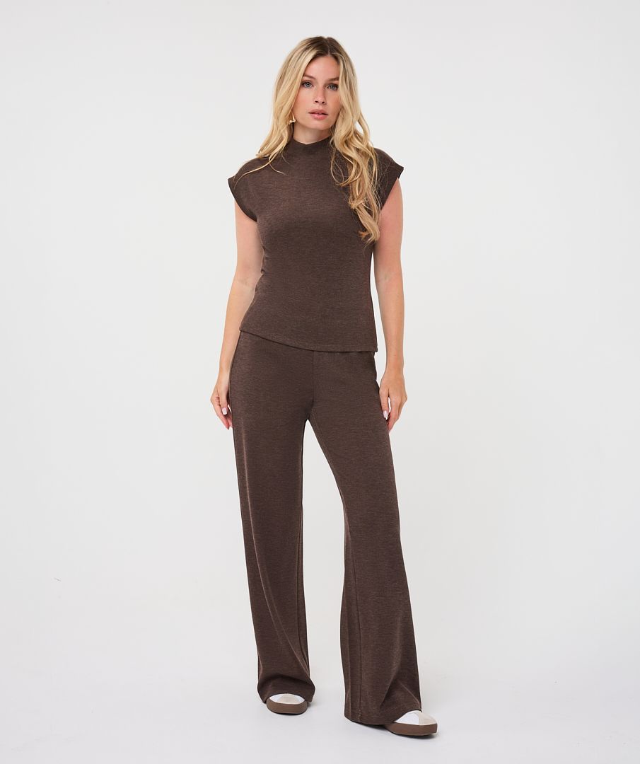 SWEATER SLEEVELESS MOCKNECK