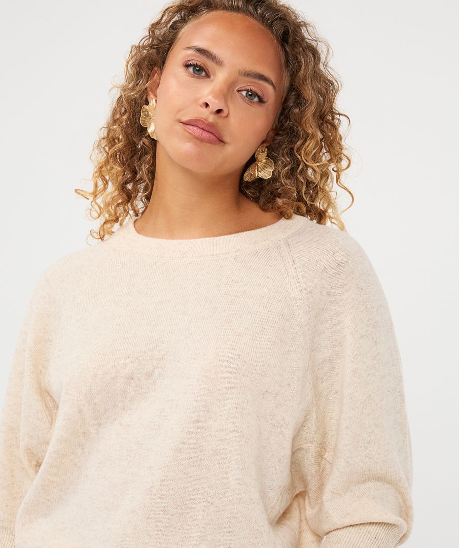 SWEATER SHORT SLEEVE RAGLAN