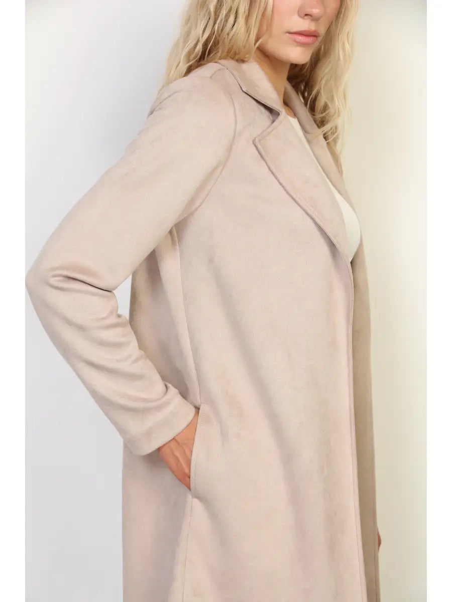 OPEN FRONT DUSTER COAT