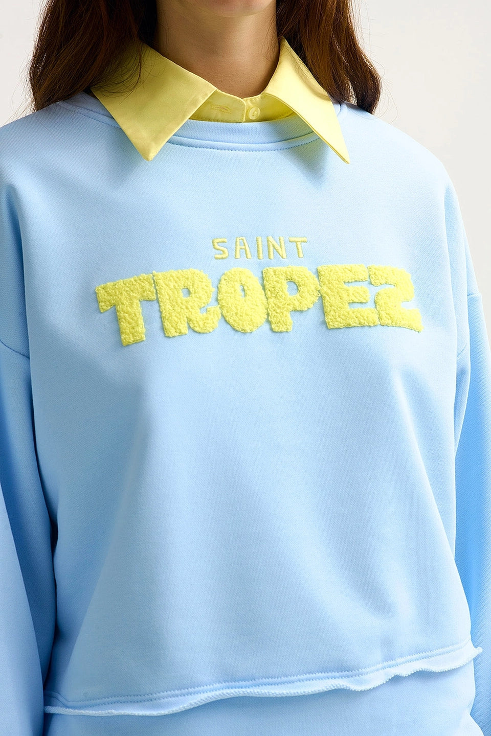 SAINT TROPEZ EMBROIDERED SWEATSHIRT