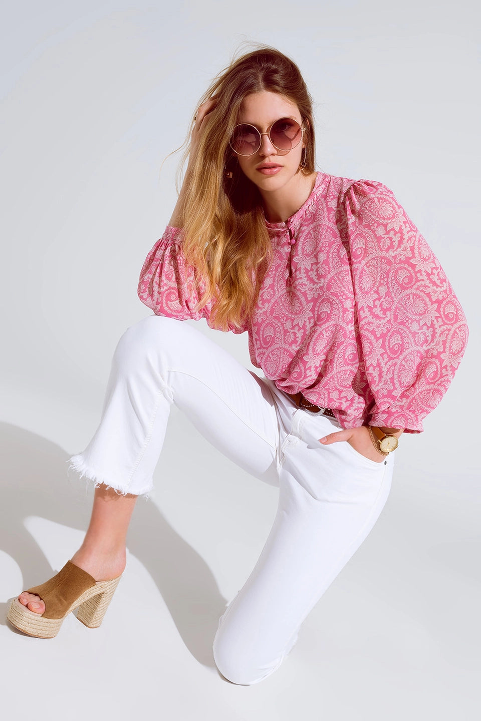 HIGH RISE BASIC FLARED JEANS