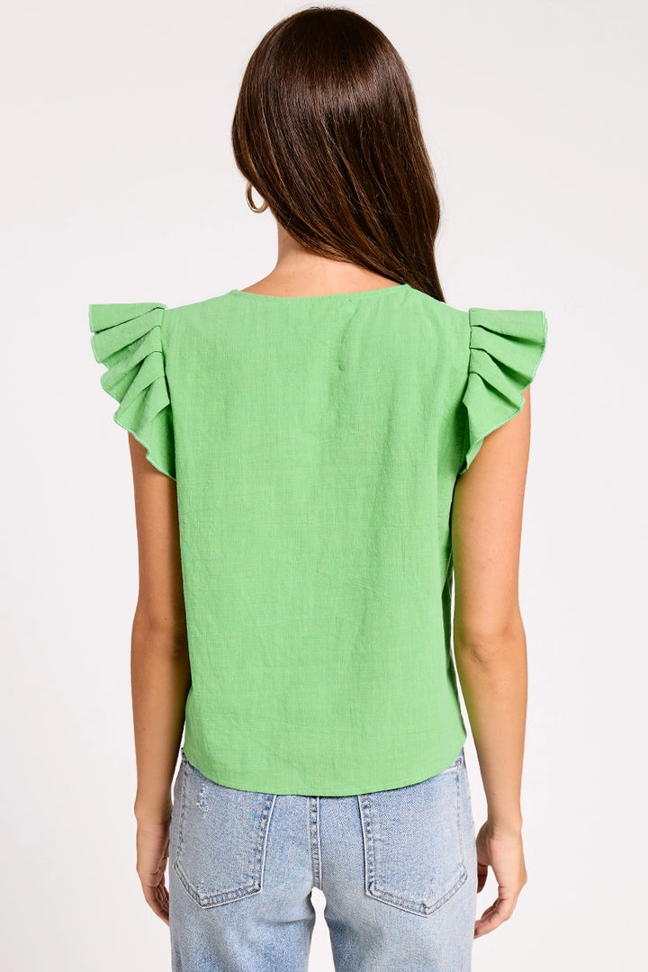 WAVY POP FLUTTER TOP