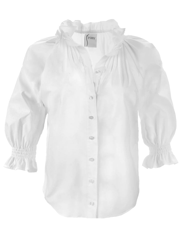 FIONA SHIRT SOLID SILKY POPLIN