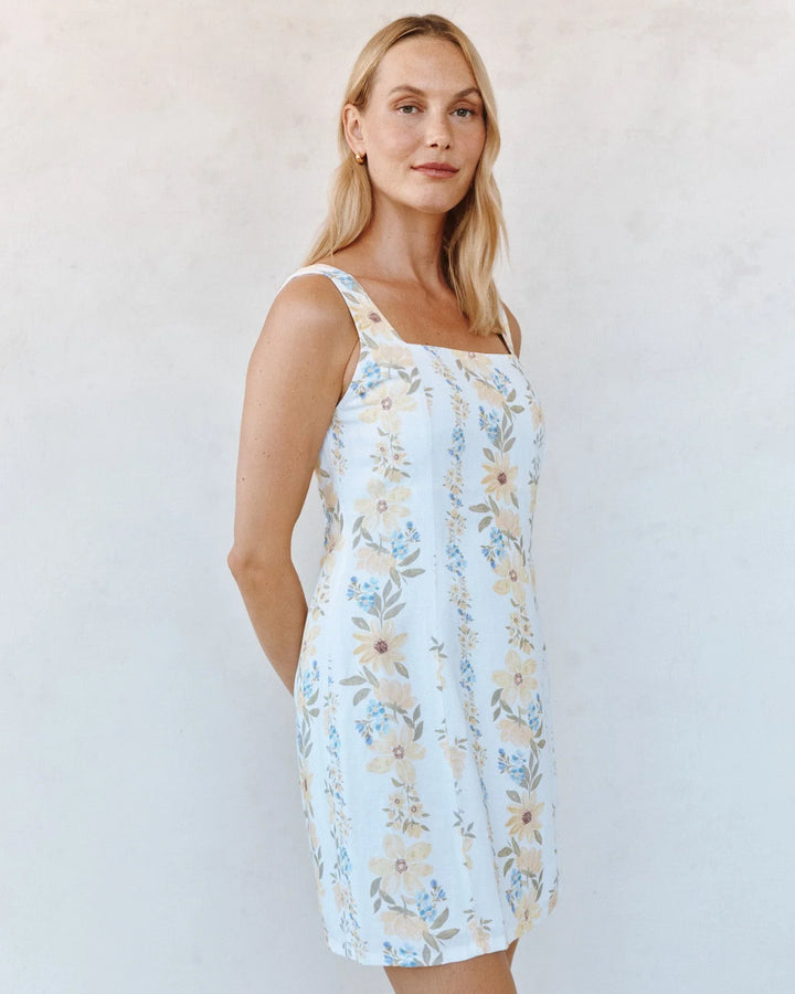FITTED SMOCKED BACK MINI DRESS