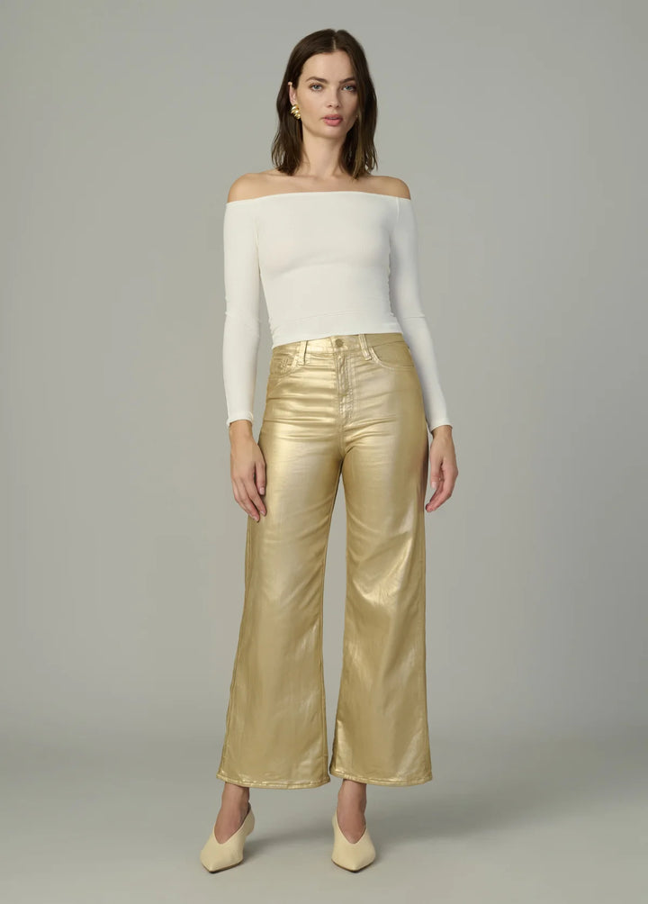 THE MIA HIGH RISE WIDE ANKLE FOIL