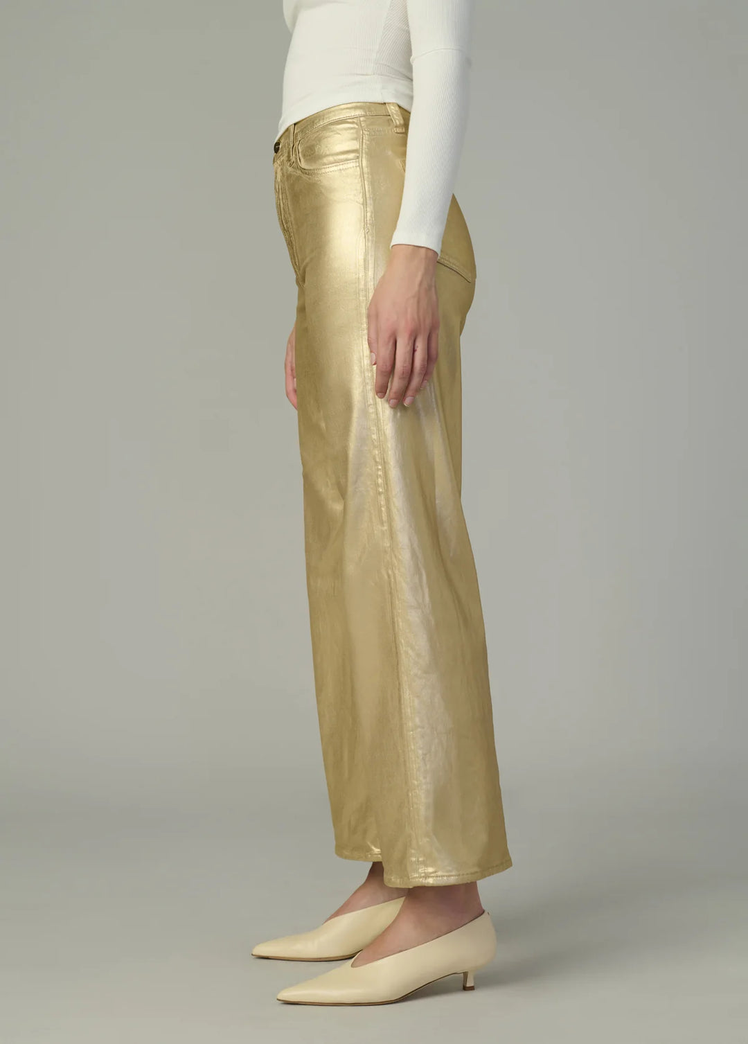 THE MIA HIGH RISE WIDE ANKLE FOIL