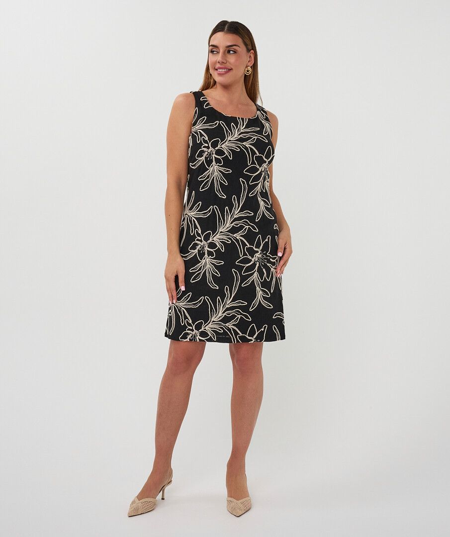 DRESS FLOWER EMBROIDERY
