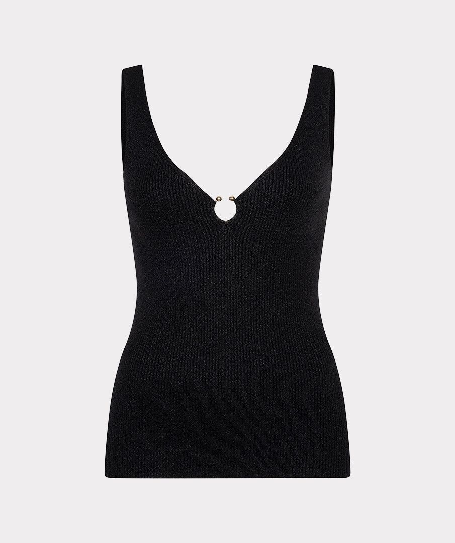 SINGLET RIBBED HOOK LUREX