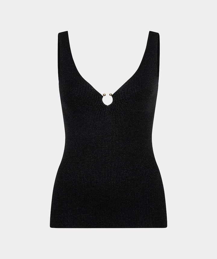 SINGLET RIBBED HOOK LUREX