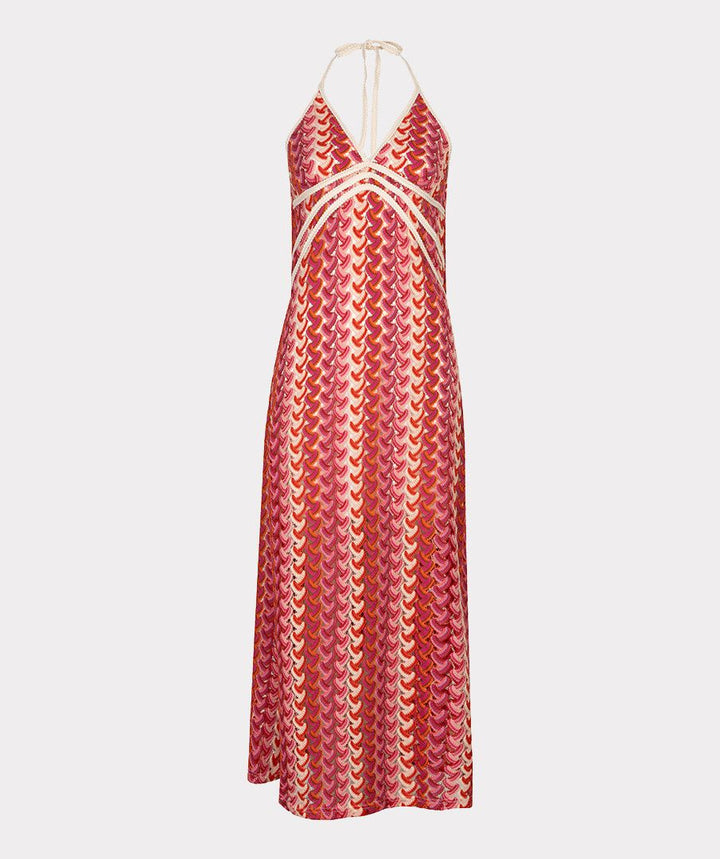 DRESS SLEEVELESS LONG COLORED CROCHET