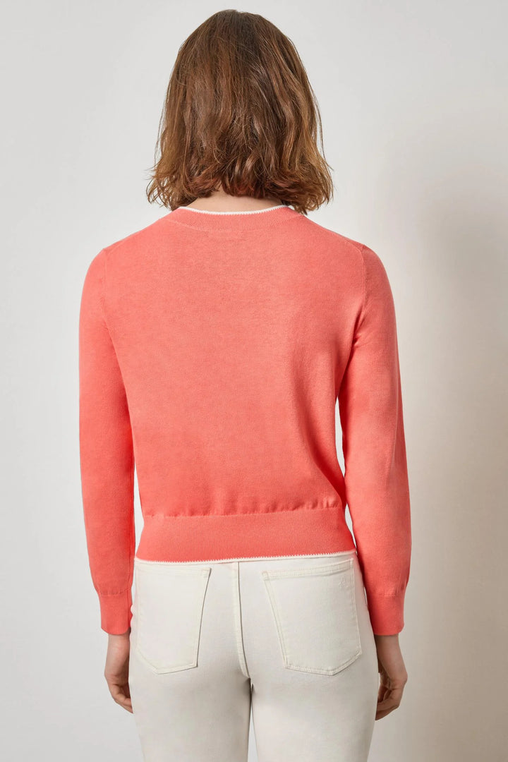 PICOT EDGE CREWNECK SWEATER
