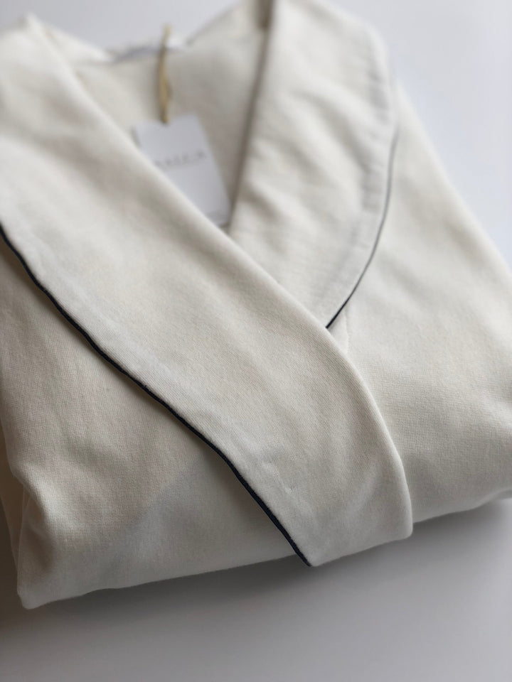 Long Plush Robe in Cotton