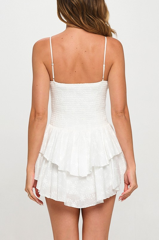 COTTON EYELET DRESS