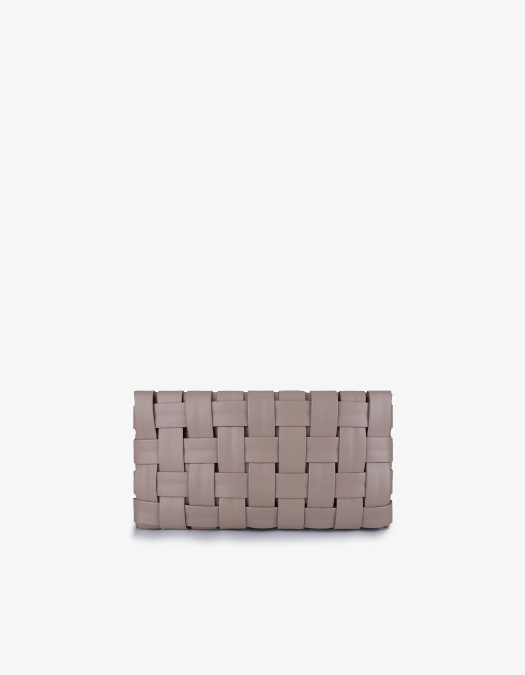 LINDY WOVEN CLUTCH SMALL LIGHT TAN