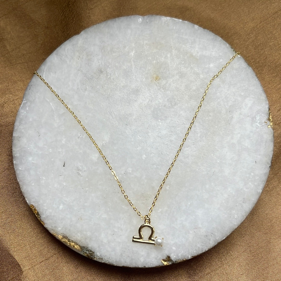 Zodiac Pearl Necklace