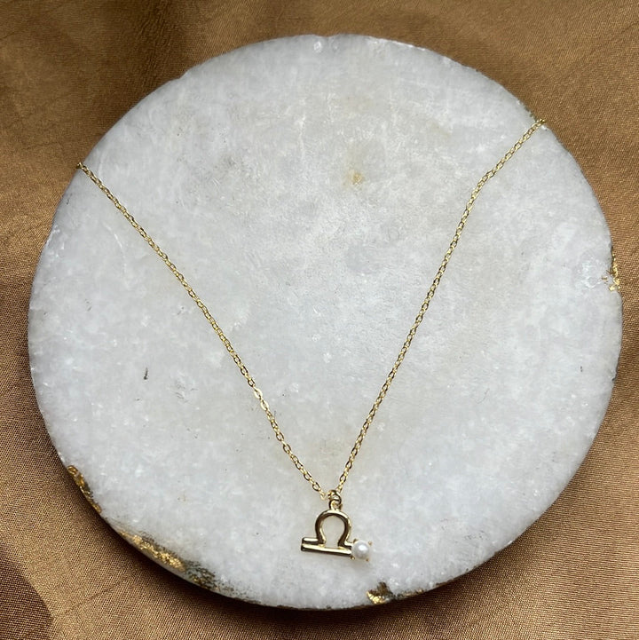 Zodiac Pearl Necklace