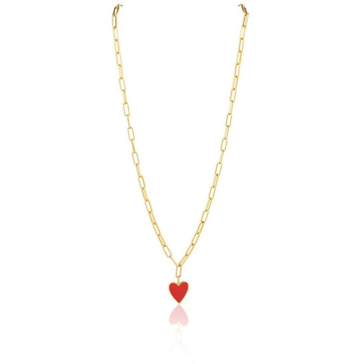 Jamie Enamel Heart Necklace