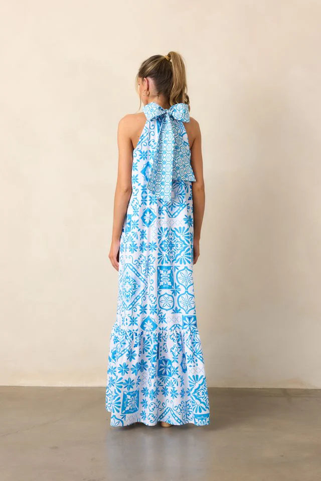 REBECCA HALTER MAXI DRESS
