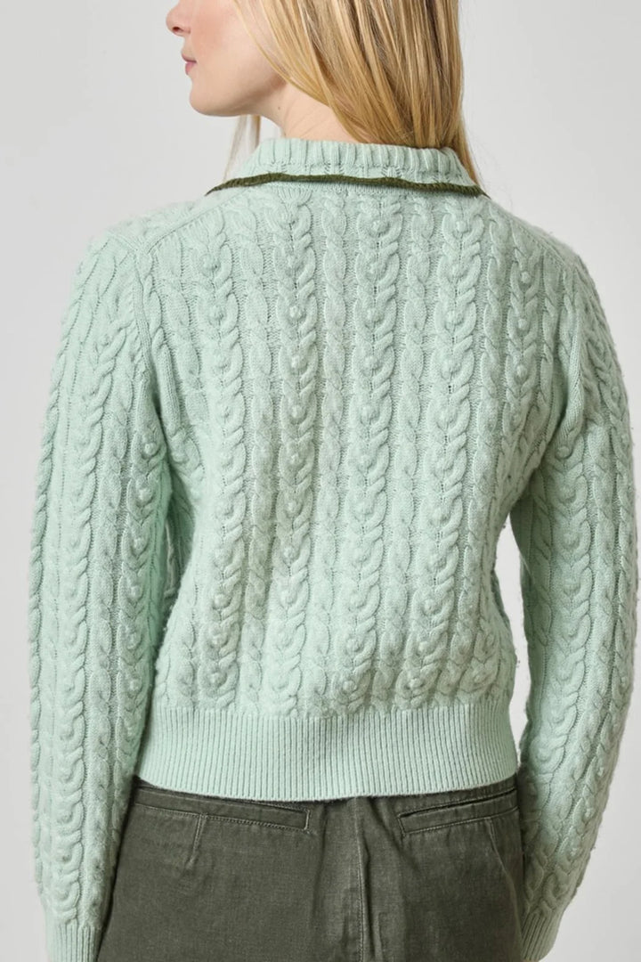 LONG SLEEVE POLO CARDIGAN