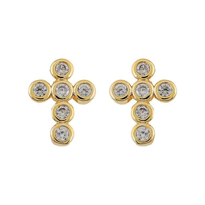 Mimi Mini Cross Earrings