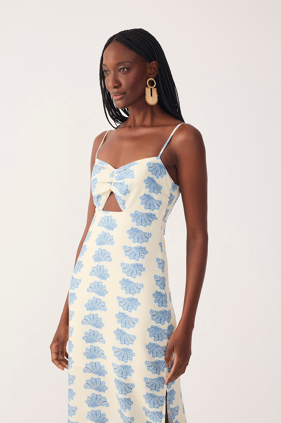 linen cut out maxi dress VENUS Linen Cutout Maxi Dress | Palm Oasis